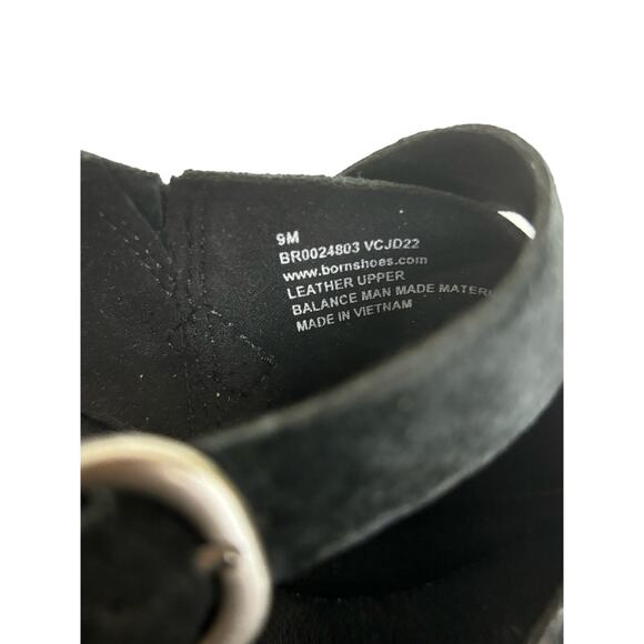 Born Women's Devlyn Black Distressed Suede Platform Boho Chic Clogs Size 9M - Picture 4 of 11